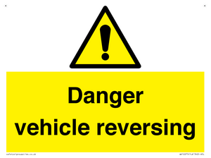 Danger Vehicles Reversing